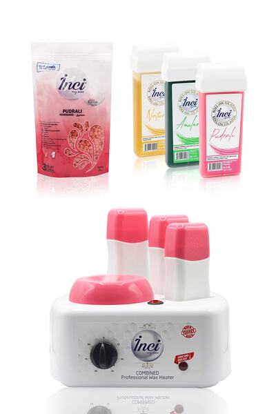 İnci Ağda 3+1 Kombine Sir Ağda Isıtıcı 1 Inci 3 Kartuş Ağda Hediyeli