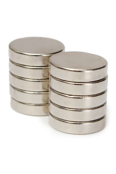 Dünya Magnet 30 Adet Çap 12mm X Kalınlık 3mm Yuvarlak Süper Güçlü Neodyum Mık...