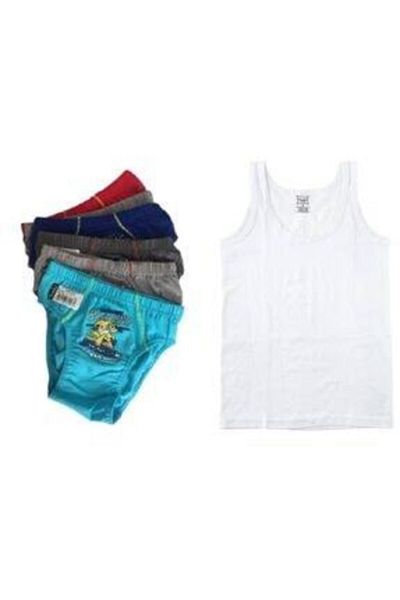 Tutku Tricou pentru băiat 4 piese și set slip 4 piese imprimate