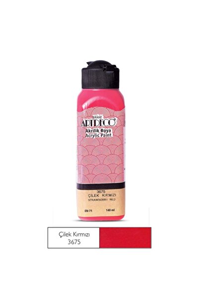Artdeco Y-070R-3675 Akrilik Boya 140 ml Çilek Kırmızı