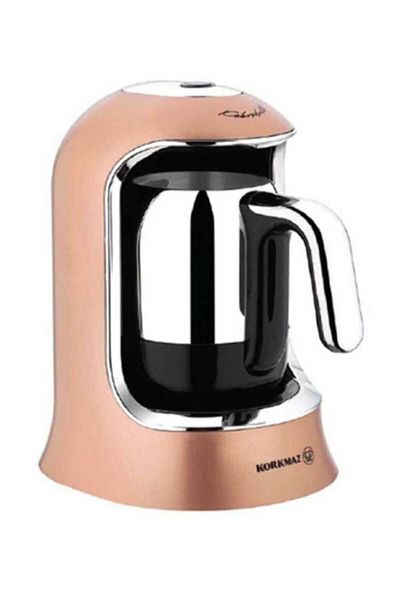 KORKMAZ Rose Gold Turkish Coffee Machine - A860-06 Model Kahvekolik