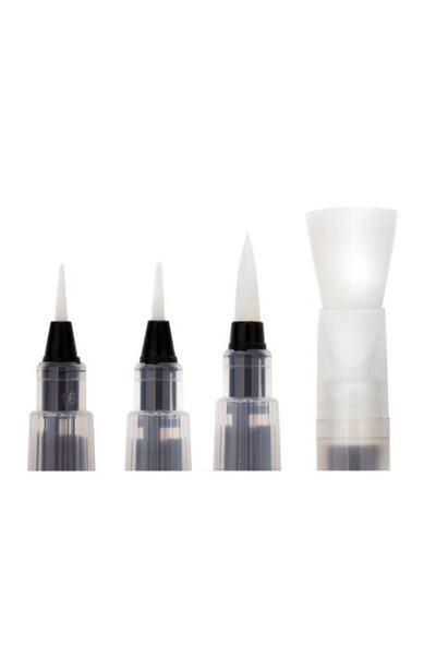 Winsor Newton Derwent : Waterbrush : Akış Kontrollü : Su Hazneli Suluboya Fırça Seti : 4' Lü