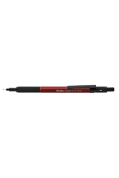 Scrikss Graph-x Versatil 0.7 مم أحمر شفاف Amb.