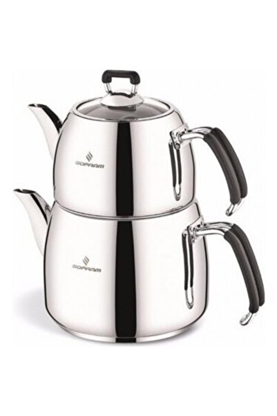 Sofram Mars Siyah Aile Boy Çaydanlık Takımı