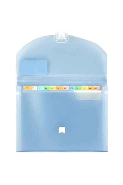 Bigpoint Green A4 File - 13 Pockets and Locked