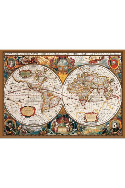 Ks Puzzle Ks Games Puzzle 17Th Centruy World Maps 2000 Pieces-T108 196Cseri
