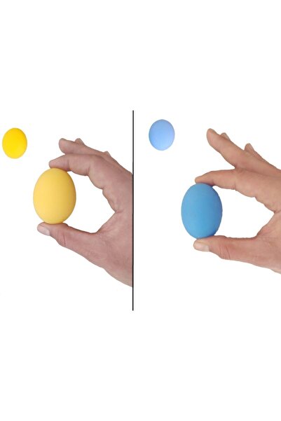 RAJ مجموعة من 2 كرة ضغط من السيليكون بلونين، كرة تمرين اليد، كرة العلاج الطبيعي، كرة تقوية إصبع اليد