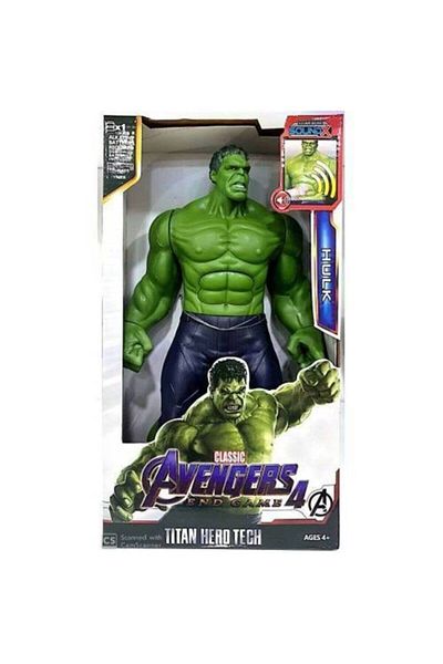 Marvel Avengers Avengers Hulk Green Man Action Figure Toy with Light and Sound 30 Cm