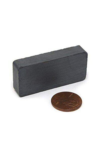 Dünya Magnet 12 Adet 40x25x10 Köşeli Ferrit Kömür Seramik Magnet Mıknatıs