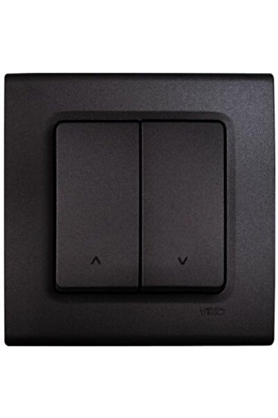 VİKO Linnera Life Gece Siyahı Jaluzi Kumanda Anahtarı Çerçeveli - 90444016