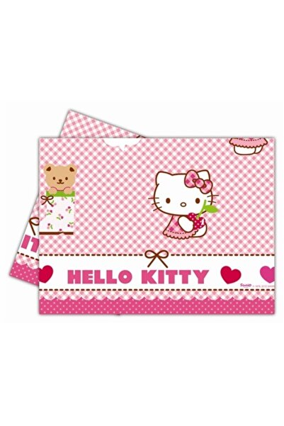 Genel Markalar Hello Kitty Hearts Masa Örtüsü 120x180 Cm