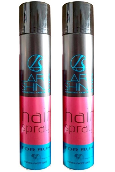 Lara Shine Hair Spray- Saç Spreyi- Topuz İçin 400 ml 2'li