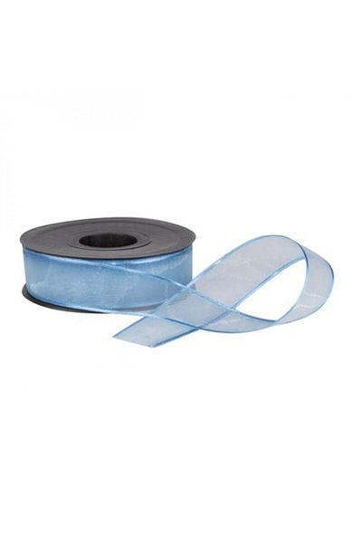Aker Hediyelik Μπλε Χρώμα 2,5cm 20m Σιφόν Κορδέλες Ποικιλία Μοντέλο Κορδέλας