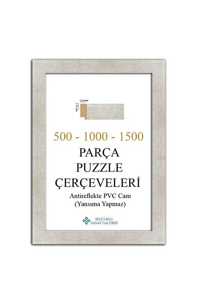 Selçuklu Sanat Puzzle Frame 30 Mm 60x85 Cm (1500 Pieces) Silver