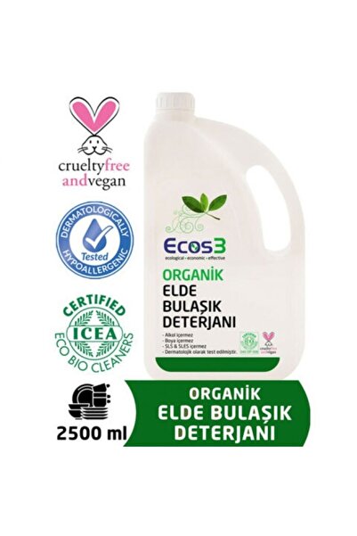 Ecos3 -organik Elde Bulaşık Deterjanı 2500ml