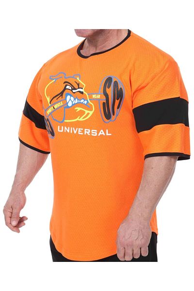 Big Sam Micro Mesh Cotton Training T-Shirt Orange 3277