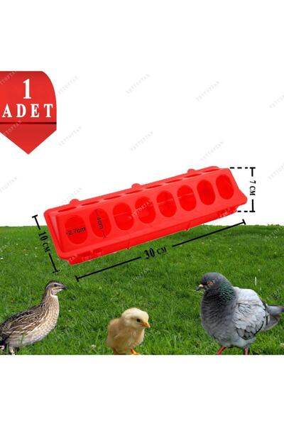 Marka Sida Civciv Bıldırcın Yemlik Keklik Tavuk Yemliği 30 Cm 1 Adet Plastik Kümes Salma Kafes Yuva Kullanımına