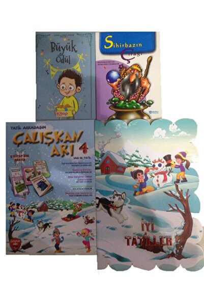 Çalışkan Arı Yayınları 4.sınıf Çalışkan Arı Yarıyıl Tatil Seti