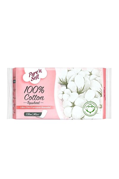 Watsons Pure'n Soft Günlük Ped 100% Pamuk 40 Adet