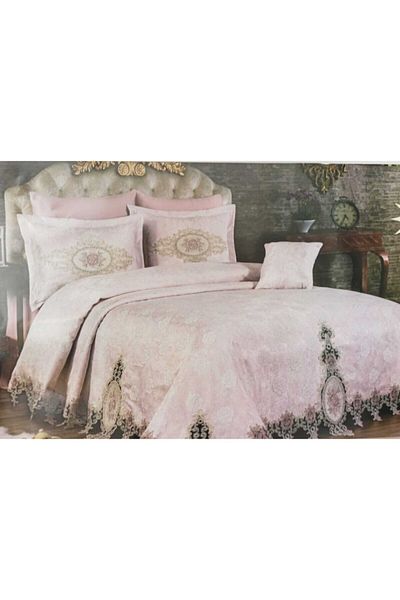 Vinaldi Uckız Home Arife Double Pique Set 7 Pieces Cream