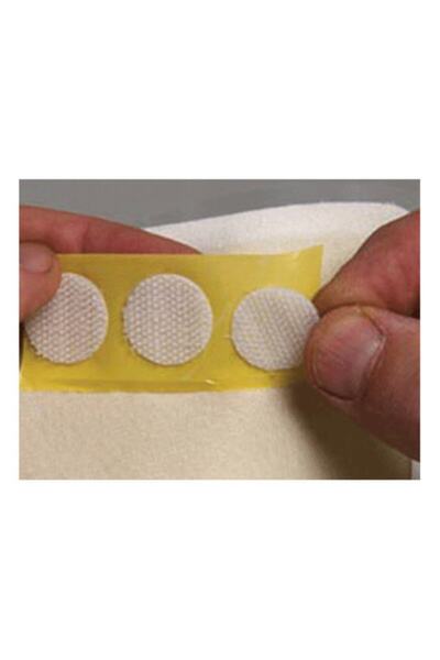 Genel Markalar 50 Adet 2 Cm Beyaz Yuvarlak Kesim (para Para), Cırt Bant, Arka...