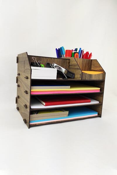 woodsia Organizator de raft Oasis Organizator practic de birou cu suport pent...