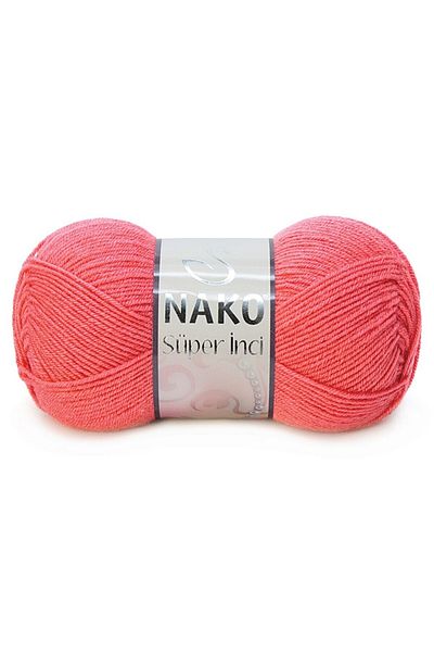 NAKO Πλεκτό νήμα χειρός Super Pearl 25% μαλλί 11227 Koral