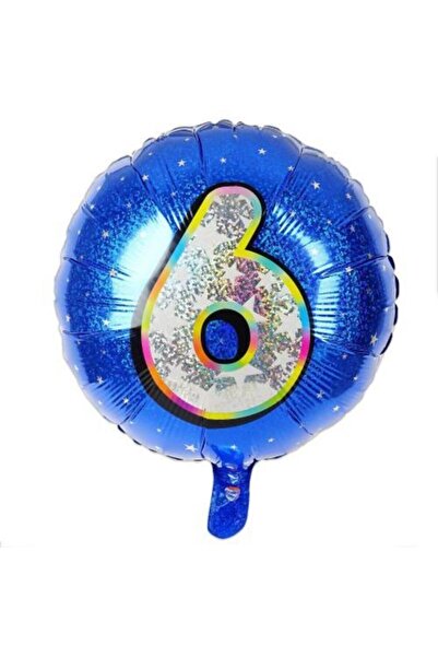 ikm balon رقائق رقائق مستديرة بالون أزرق 6