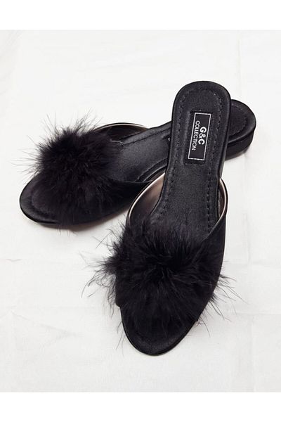 GC Papuci de damă Furry fără toc 180