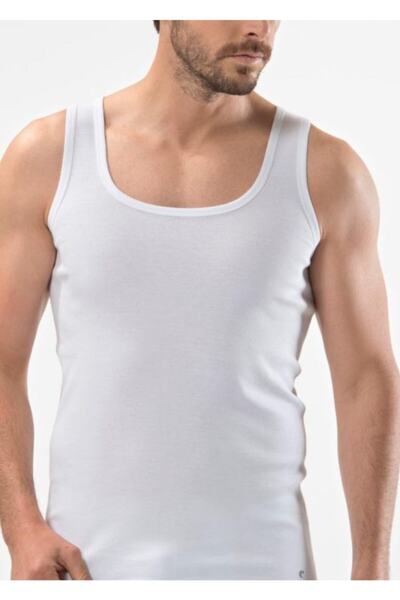 Cacharel 1501 100% Cotton Thick Strap Tank Top 2-Pack