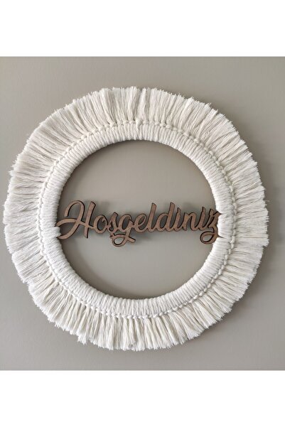 hoopmakrome Makrome "hoşgeldiniz" Kapı Süsü