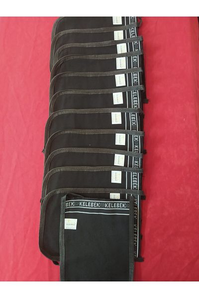 Kelebek Kese Bath Washcloth 12 Pieces Black Ottoman