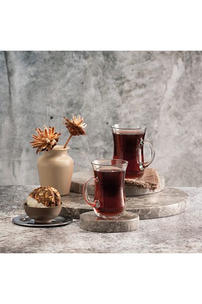 Paşabahçe طقم أكواب شاي بمقبض مكون من 6 قطع من Gns Home