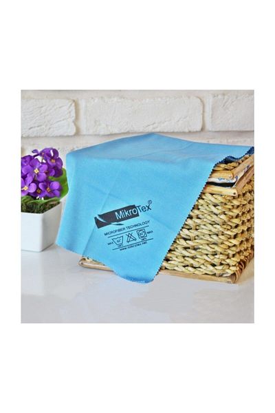 Mikrotex Microfiber Glass Cloth and Cleaning Cloth 40x50 Cm Blue