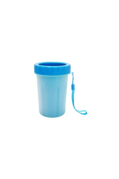 Lion Pet Lion Mavi Silikon Jel Fırçalı Kedi Köpek Pati Ayak Yıkama Kovası (BÜYÜK)