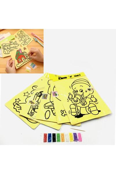 Çarşı Kum Boyama 35li Paket Karışık Desen