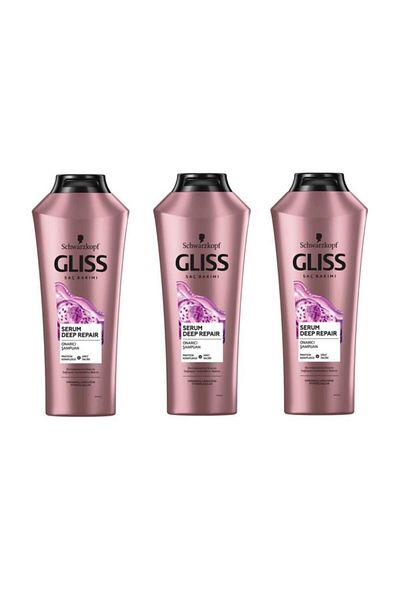 Gliss Serum Deep Repair - 3x360ml Shampoo