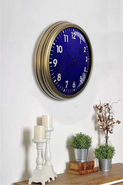 Kasva Concept 40 cm Antique Metal Decorative Wall Clock