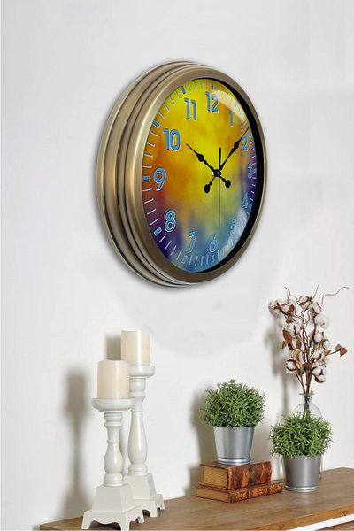 Kasva Concept 40 Cm Tumbled Metal Venus Wall Clock