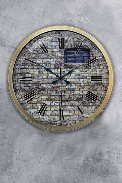 Kasva Concept Ceas de perete din metal antic de 40 cm