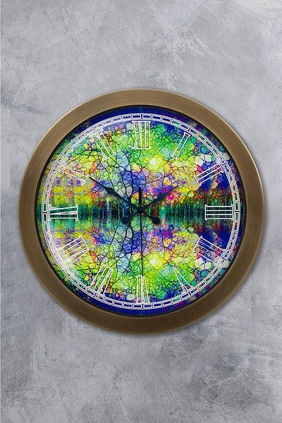 Kasva Concept 36 cm Antique Metal Jewel Wall Clock