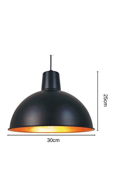 Tekli Sarkıt Avize Siyah Eskitme Bronz Renk Modern Aydınlatma Metal Otantik Endüstriyel Malzeme