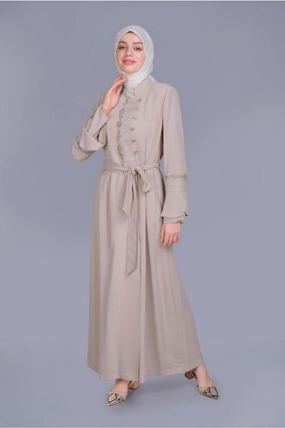TRENDTESETTÜR 10199 Model pardesiu brodat și cu curea