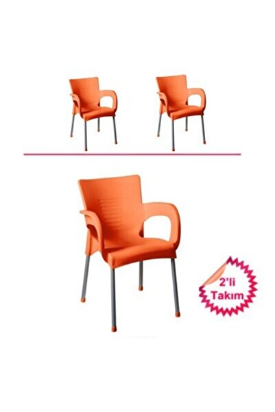 Estelia Netaks Ayder (UĞUR) Sandalye %100 Bahçe Balkon 2'li Takım