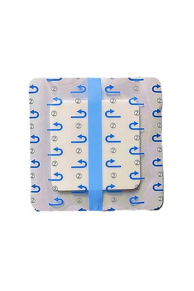 luofucon Foam Wound Cover Wound Contact Layer Adhesive Edge Dressing Waterproof 15x15cm 1 Piece