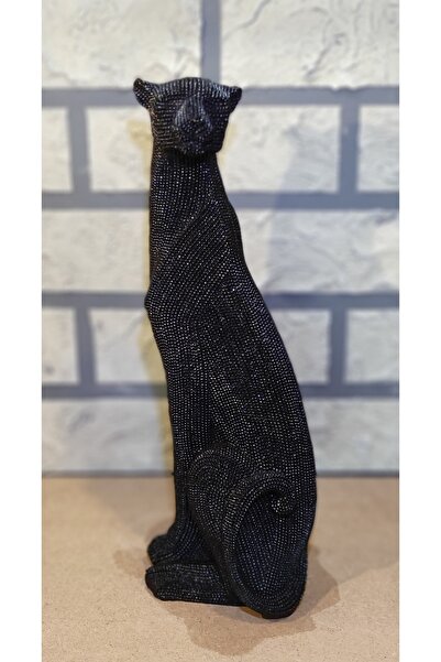 Bu Hobi Sanat Panter Taş Dokulu Heykel Biblo Obje