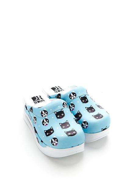 DRMOON Cat Patterned Airmax Sole Sabo Slippers