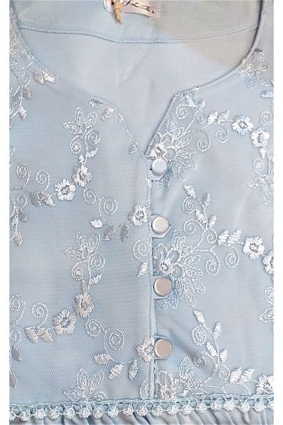 FLZ Set Pijama Maternitate Albastru