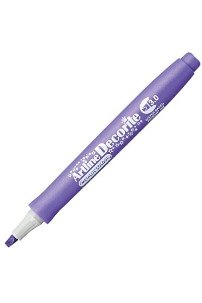 artline Marker Decorite cu vârf tip daltă: 3,00 mm: Mov metalic