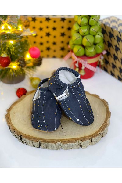 FG Store 100% Calfskin Non-Slip Sole Baby Booties